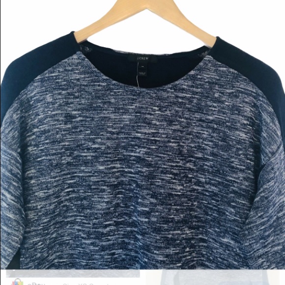 NWT J. Crew Jaspe Colorblock Sweater - Picture 3 of 5